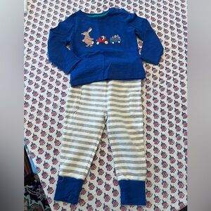 Baby Boden Bunny Tractor Todder Boys Set - Size 12-18